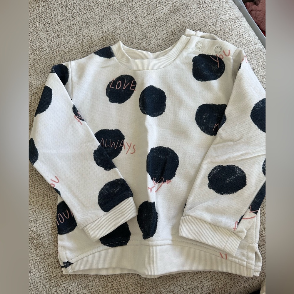 Zara Polkadot Sweatshirt